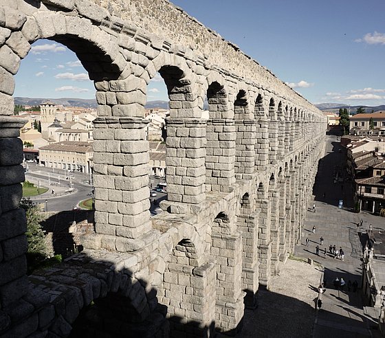 Aquädukt in Segovia.